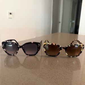 2 Warby Parker sunglasses